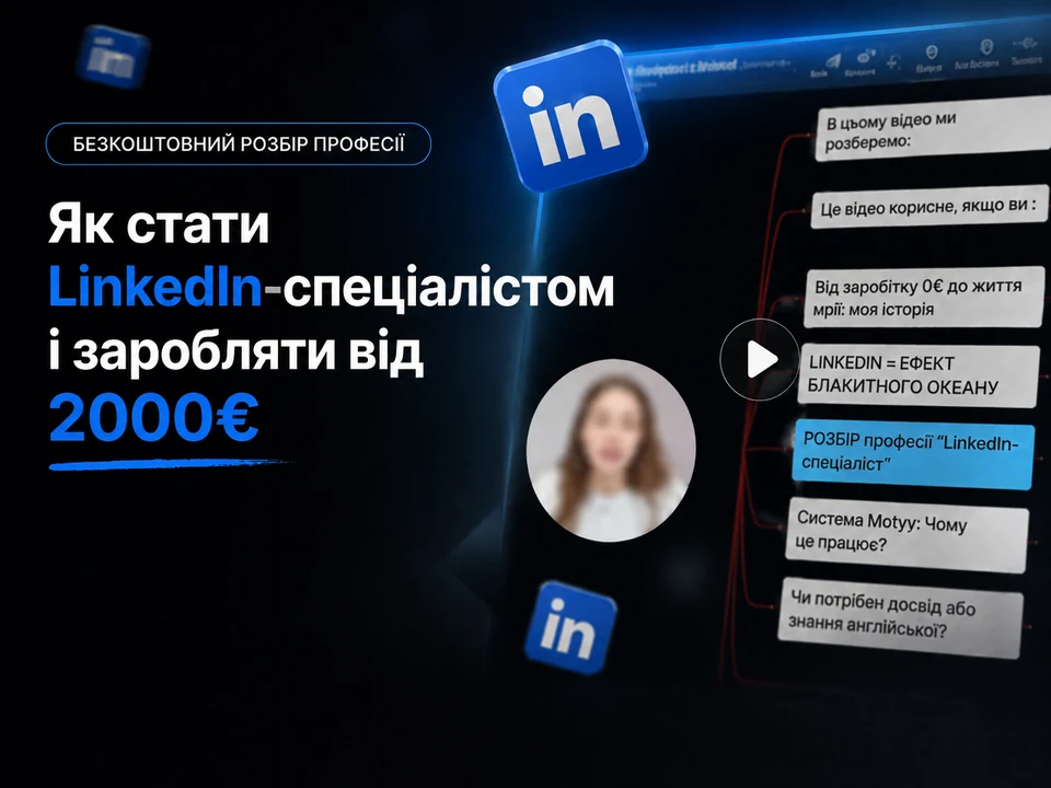 Як стати LinkedIn-спеціалістом і заробляти від 2000€ на місяць — безкоштовний розбір професії